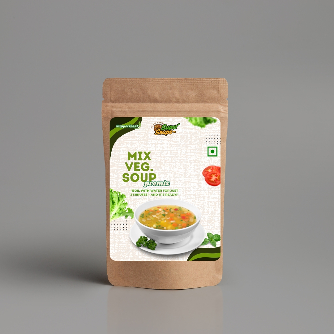 SuperFeast Instant Mix Vegetable Super Soup Premix 200g | Ready To Cook Instant Soup |100% Natural | No MSG | Gluten-free